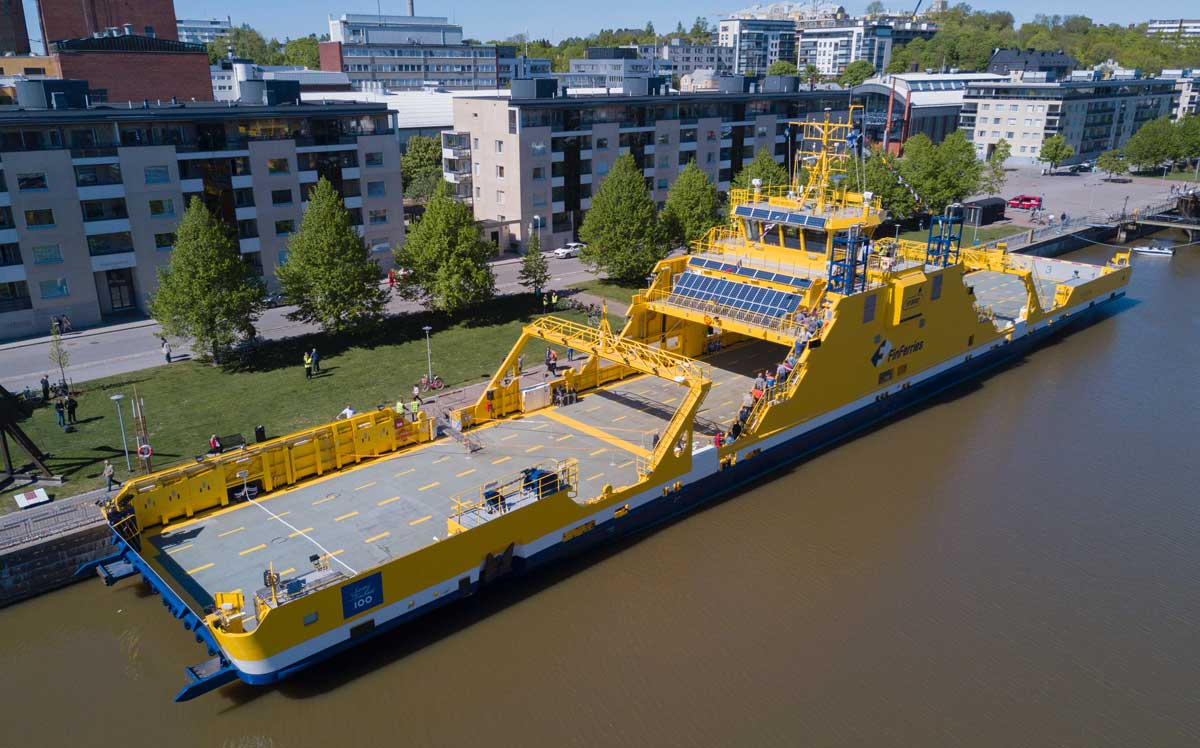 La Finlande inaugure son premier ferry lectrique