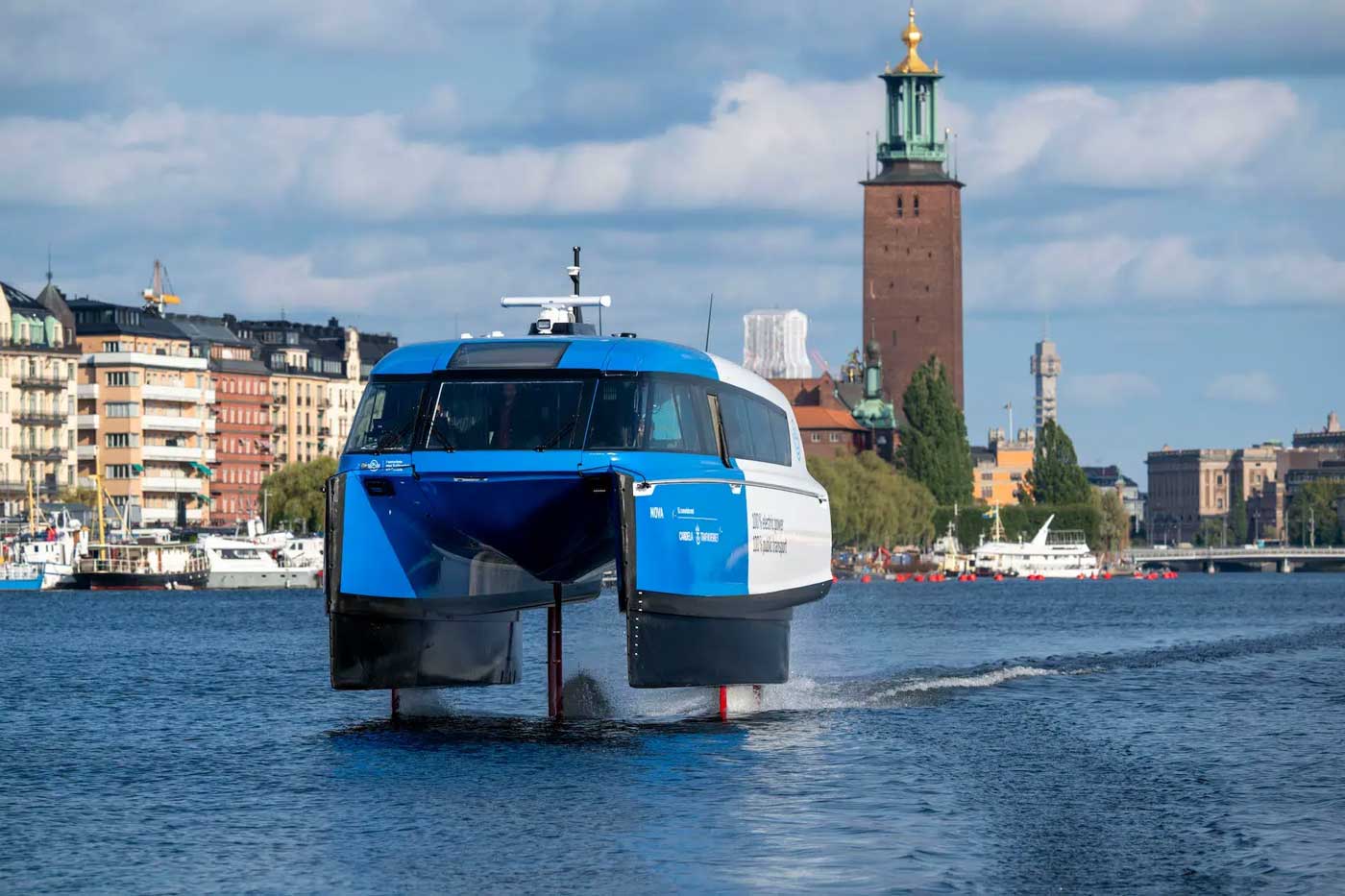 A Stockholm, Candela lance son ferry hydrofoil lectrique